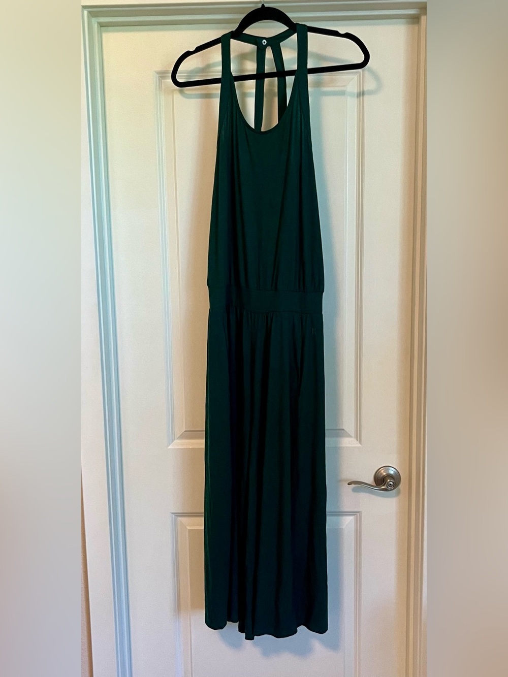 Sweaty Betty Sleeveless Jumpsuit Forest Green Racerback Wide Leg Size M